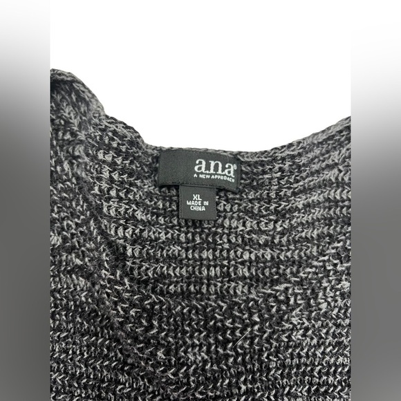 🩷 3/$20 ANA a new approach, women’s knit, sweater, size, XL, charcoal, gray - Picture 6 of 7